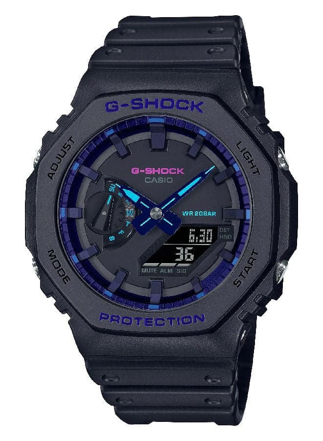 G-SHOCK Men's sports Analog & Digital Watch Black GA2100VB-1ADR