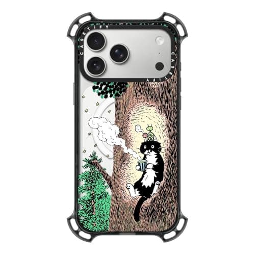 CASETiFY Bounce iPhone 17 Pro Max Case ShockproofCompatible with Magsafe 213 ft 7X Military Grade Drop Protection Rest time Clear Black