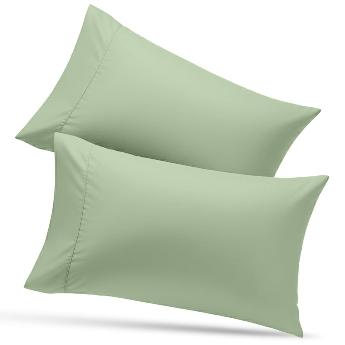 Utopia Bedding Queen Pillow Cases 2 Pack Envelope Closure Soft Brushed Microfiber Fabric Shrinkage and Fade Resistant Pillow Covers Queen Size 20 X 30 Inches Queen Sage