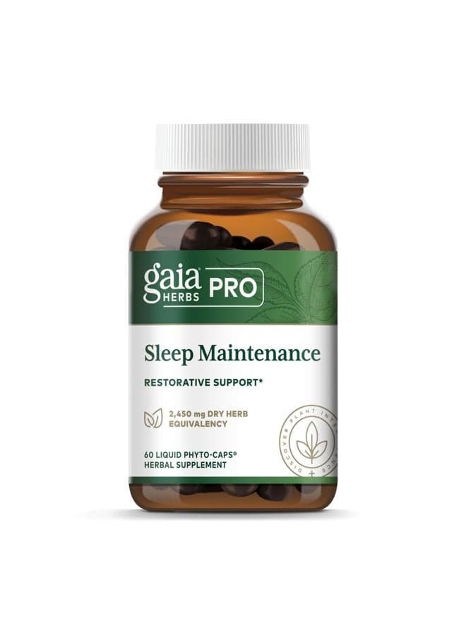 PRO Sleep Maintenance - Adrenal Health & Sleep Support* - Supplement with Ashwagandha, Magnolia Bark & Jujube Date - Vegan, Gluten-Free - 60 Liquid-Filled Capsules (30 Servings)