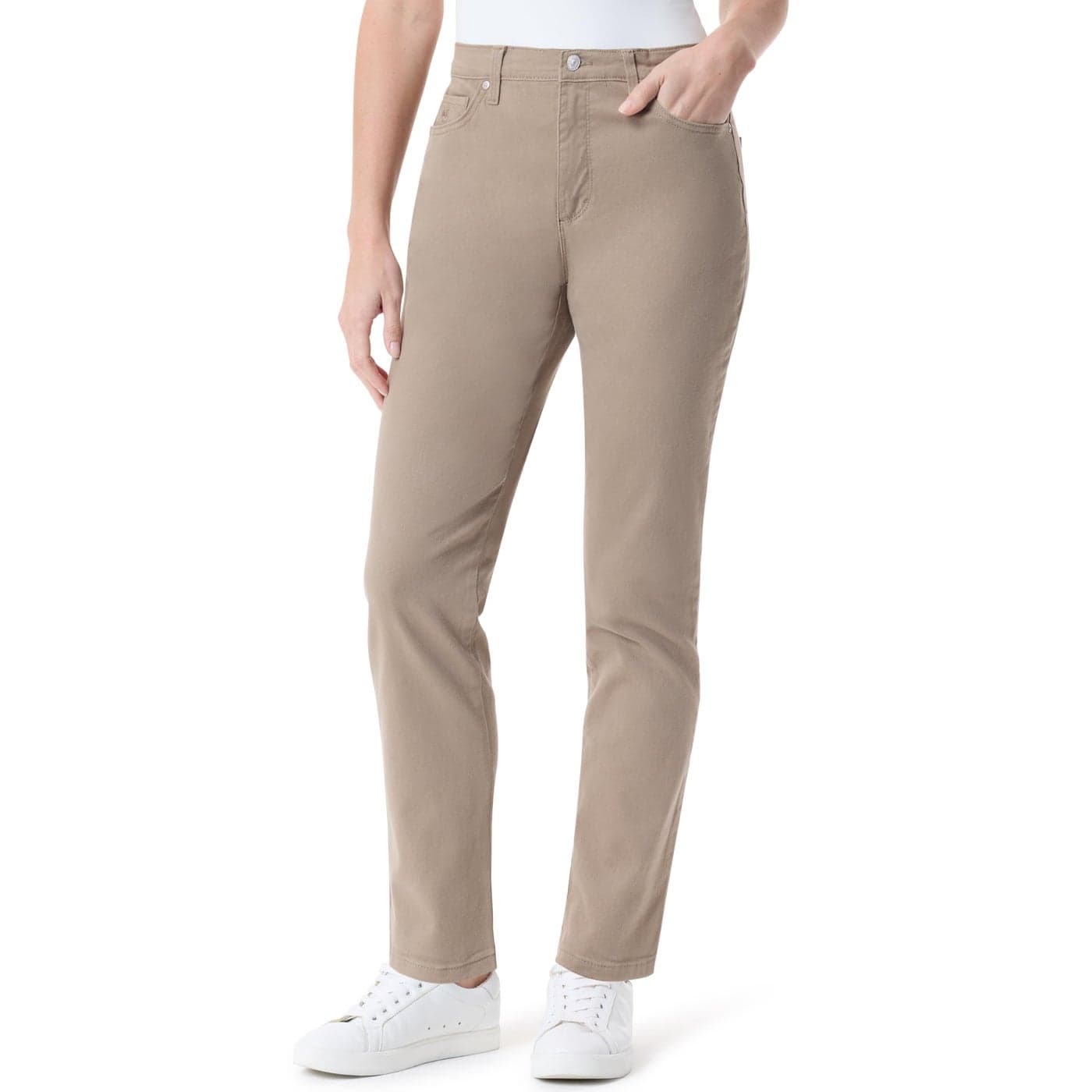 Gloria Vanderbilt womens Amanda Classic High Rise Tapered Jeans Hazelnut 10 US
