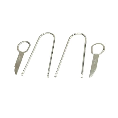 Scosche DT1 Automotive Car Radio DIN Removal Tool Kit - Essential Factory Radio Removal Keys - Stereo Removal Pry Tool Set - Audi, Ford, Mercedes, VW and More - Compact Car Audio Installer Equipment