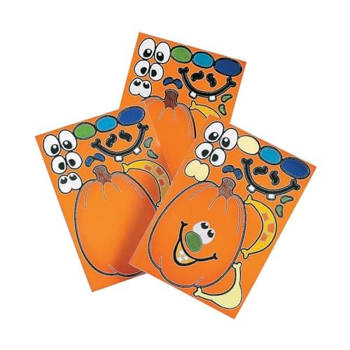 Make A Pumpkin Stickers 1 DOZEN BULK