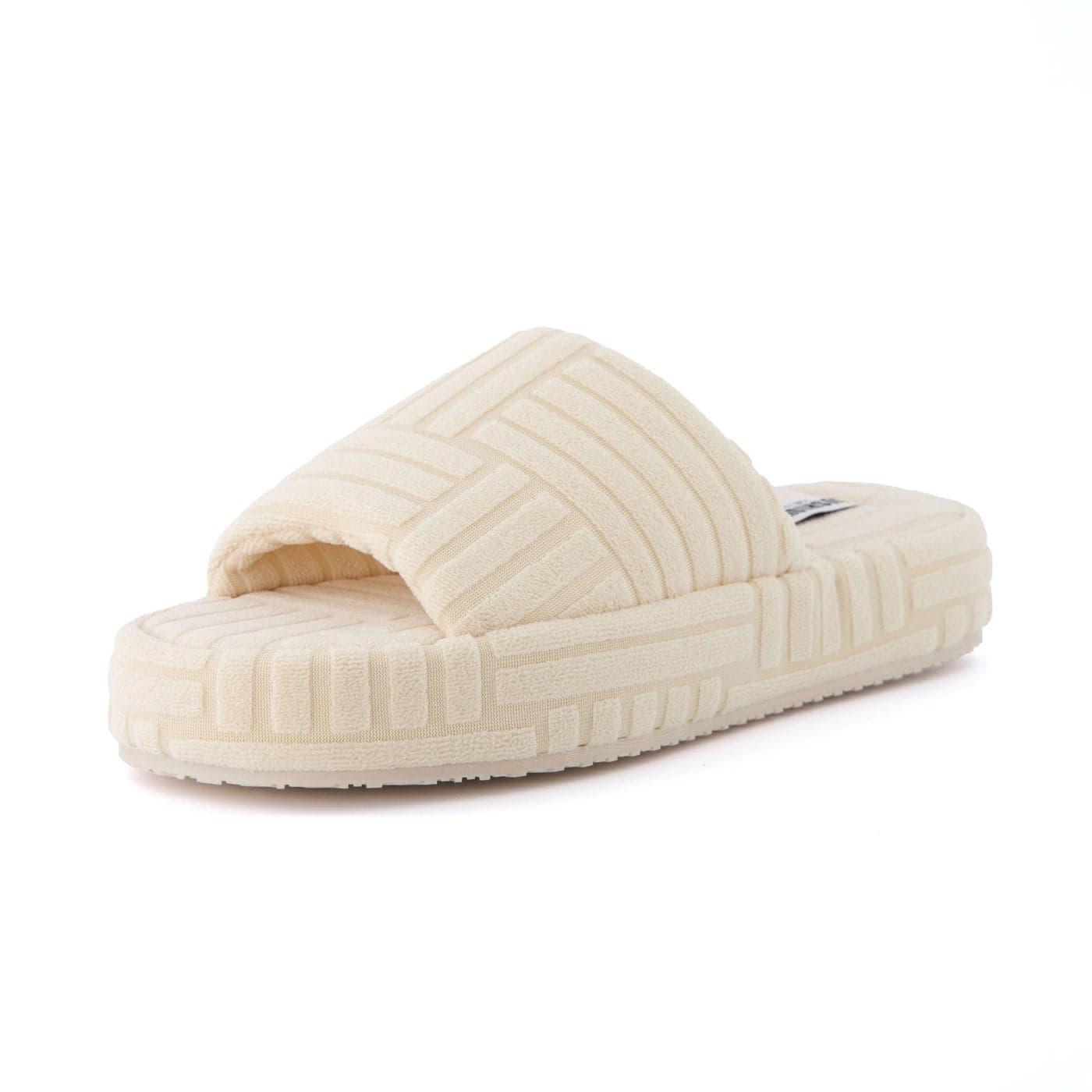 CUSHIONAIRE Womens RSVP slipper with Memory Foam Wide Widths Available Cream 9 W