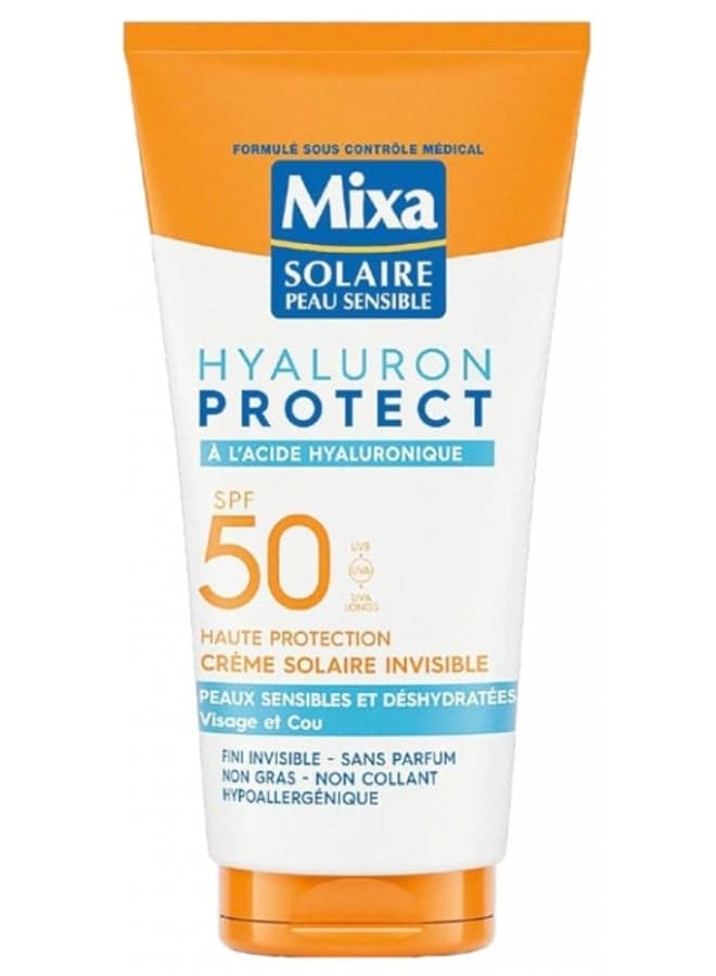 Mixa Hyaluron Protect 24H Invisible Moisture Sun Cream SPF50 50 ml