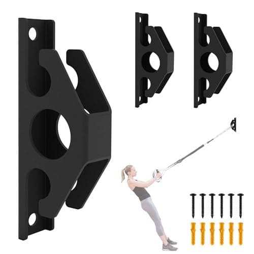 Wpbhk 3PCS Resistance Band Wall Anchors, Wall Mounted Anchors for Resistance Bands, Wall Mount Workout Anchors for Home Gym Workouts, Strength Training, Physical Therapy