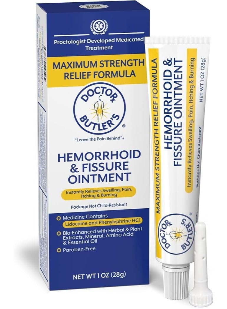 Doctor Butler's Hemorrhoid & Fissure Ointment (1oz/28g)