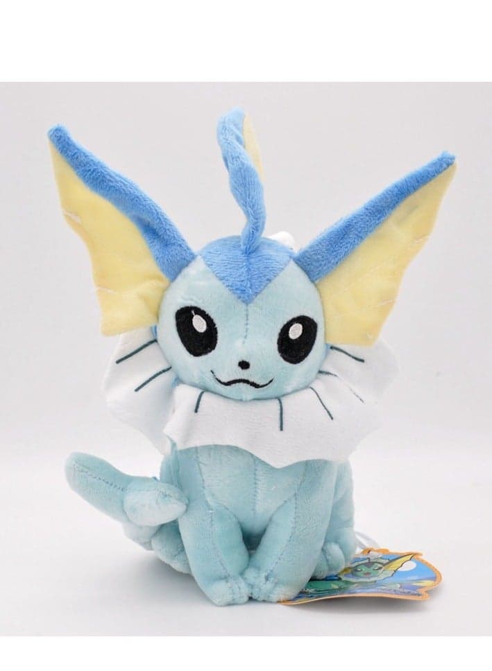 Pokémon Seated Water Eevee Plush Doll, Charming Pokemon Water Eevee Plush Toy Doll, perfect for home décor, the best gift for loved ones