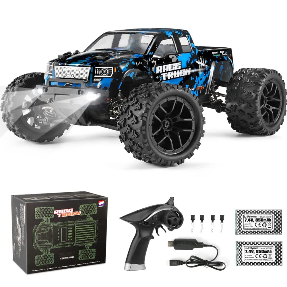 HAIBOXING RC Cars 118 Scale 4WD OffRoad Monster Trucks with 36KMH High Speed 24 GHz RemoteControlled Electric All Terrain Waterproof Vehicles with Rechargeable Battery for Kids and Adults RTR
