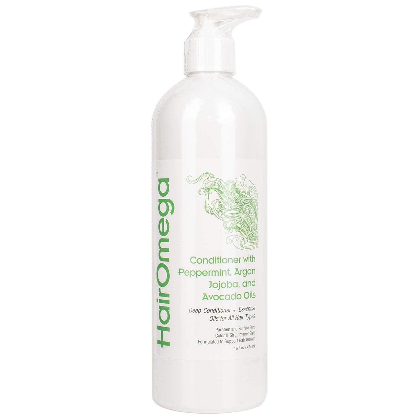 DrFormulas Conditioner 16 oz HairOmega Sulfate Free with Deep Conditioning Moroccan Argan Jojoba Avocado Oils For Thin Dry Damaged Hair Color Treated Hair Safe