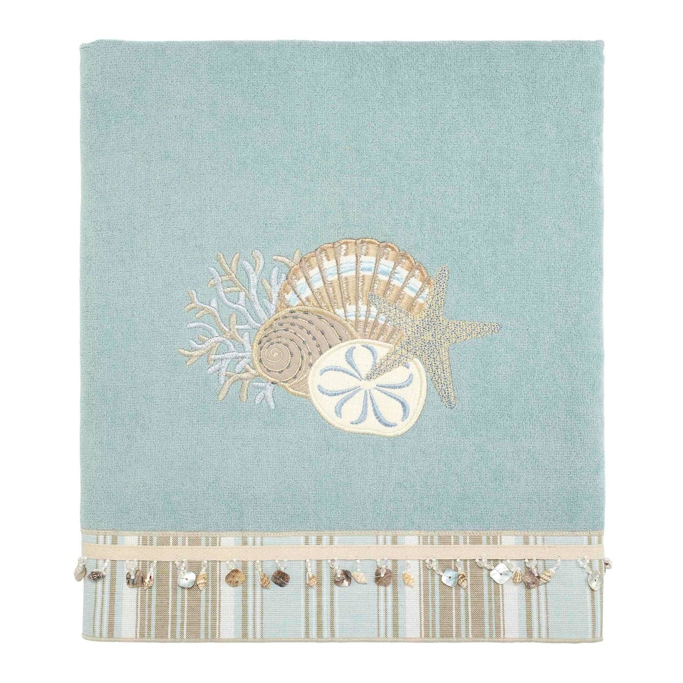 Avanti Linens Bath Towel Soft Absorbent Cotton Towel By the Sea Collection Mineral
