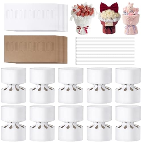 Weekgrat 20 Pcs Round Bouquet Shaping Cardboard Flower Wrapping Paper Stabilizer Bouquet Styling Holder for Flower Arrangement DIY Package Wedding Party Birthday Graduation 118 x 197 Inches