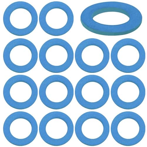 15 Pcs Lower Unit Drain Plug Seal Gasket 3816 Gearcase Lube Oil Drain Screw Washer Replacement Compatible with Mercury Outboard Evinude Mercruiser Outdrive Tohatsu Mariner Outboards 12191833