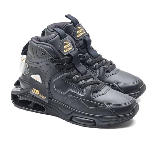 ASIAN Basket-11 Men’s Mid-Top Sneakers with Full TPU Sole, Dual-Pillar Bounce Cushioning, Memory Foam Shoes, Premium Design and Arch Support for Sports