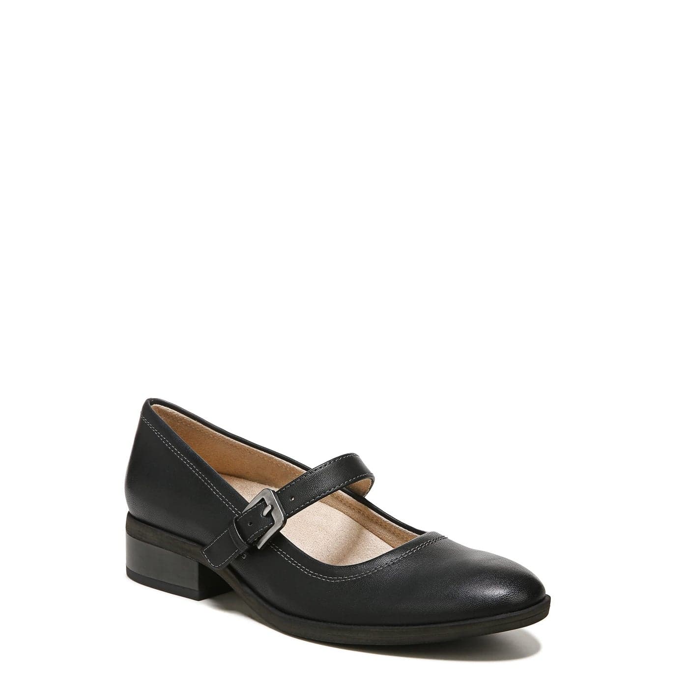 Naturalizer Soul Womens Ramona Mary Jane Casual Shoe Black Smooth 9 M