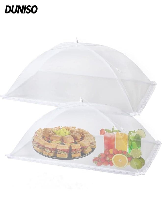 1 Extra Large (40x60cm)Food Covers Food Tent for Outside Mesh to Keep Bugs away, Pop-up Reusable Collapsible Food Nets including Carry Bag,Ideal for Picnic Party BBQ Wedding Fruit