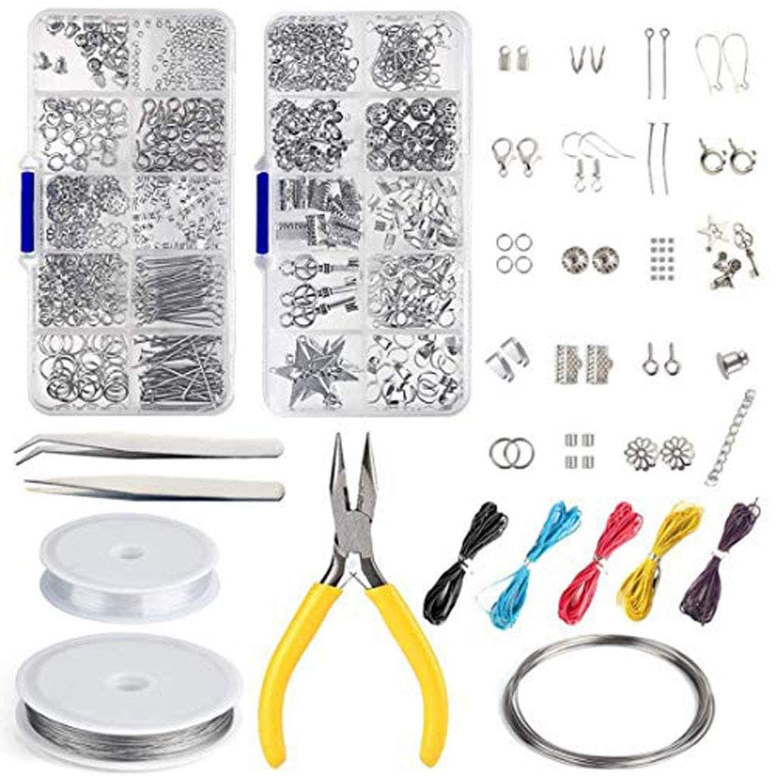 DIY Crafts Design No # 1, Jewelry Making Kit, Jewelry Making Kit Jewelry Finding Starter Tools Kit with Pliers (Design No # 1, Jewelry Making Kit)