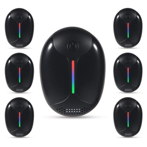 6 Pack Ultrasonic Mouse & Pest Indoor Repeller, Mouse Plug in Repellent for House Rodent Repellent Ultrasonic Plug in Ant Repellent for Roach, Bugs, Mice, Spider, Electronic Rodent Repellent Devices