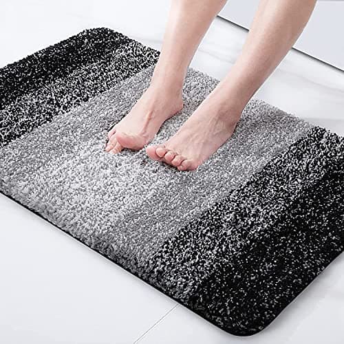 T Decore Door mats for Home Entrance Living Room | Anti Skid Doormats for Bathroom Entrance and Bedrooms | Main Door mats for Entrance (Black, 20 x 32 Inch)