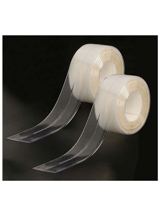 2-Piece Set Of Waterproof Sealing Tape Kitchen Gap Sealing Stickers Pool Waterproof Anti-Mildew Stickers Stove-Proof Oil Stickers Toilet Stickers 320x3.8 cm