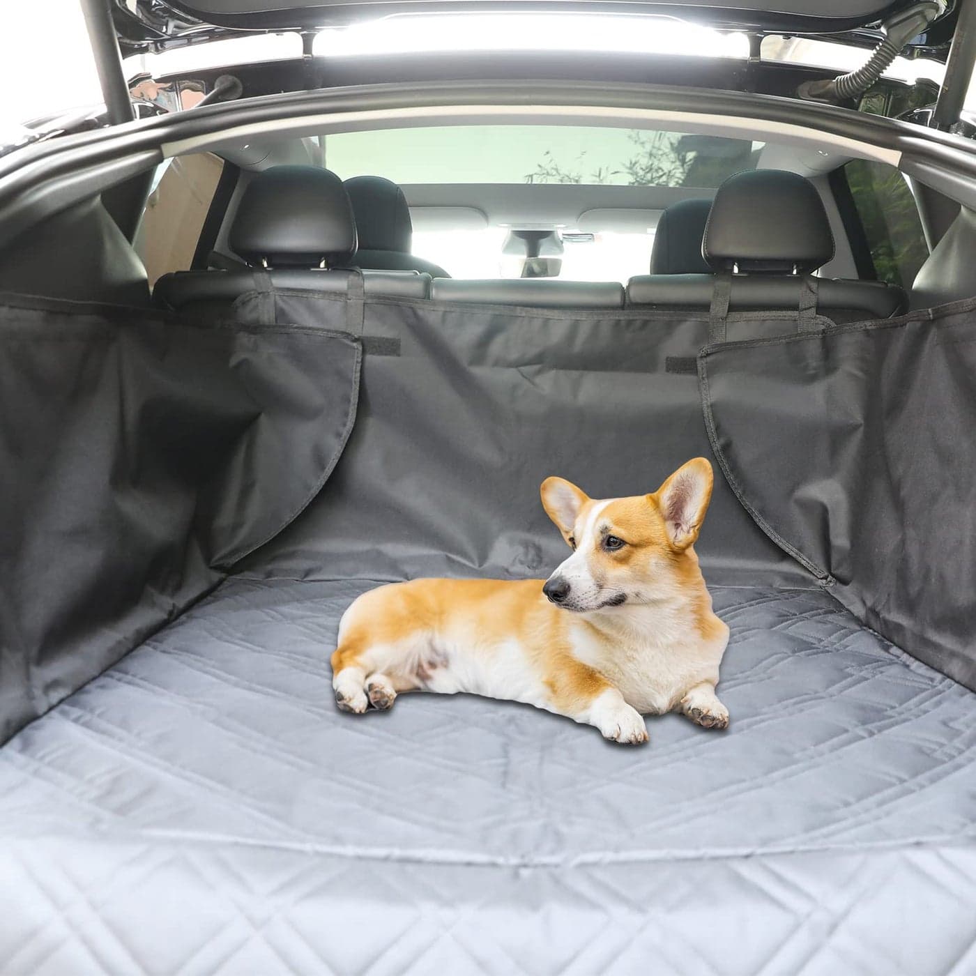 ROCCS Model Y Rear Trunk Cargo Liner Pet Mat Dogs Rear Seat Cover Waterproof Compatible with Tesla Model Y 2024 2023 2022 2021 2020