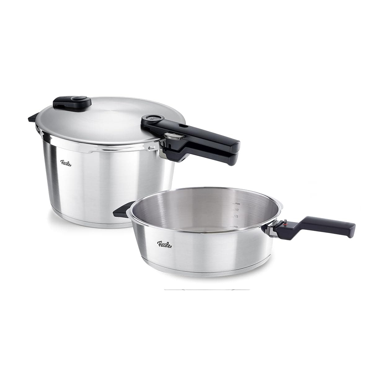 Fissler Vitaquick Premium Large Size 2 Piece Set 42 Quart and 85 Quart Pressure Cooker
