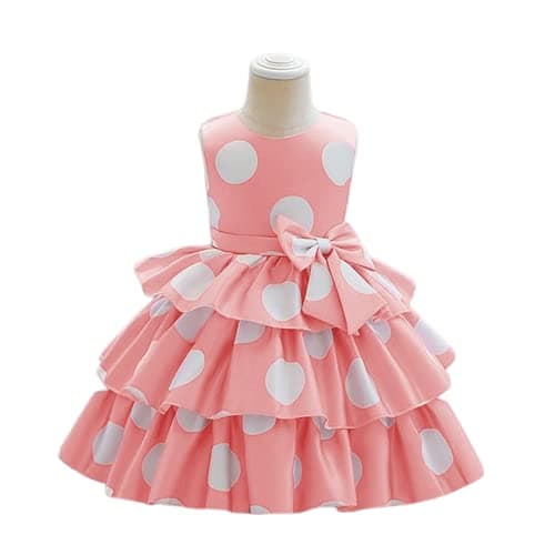 Niren Enterprise Girl's Satin A-Line Knee Length Lory Frock (P5-E0Bm-Zdbc_Orange 4 Years-5 Years