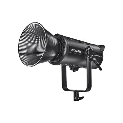 Digitek® (DCL-500 WBC Combo) 460W Bi-Color Continuous LED Video Light with 18cm Reflector, 2700K-6500K Color Temp, 42000 LM, Flash Speed 1-9s, 12 Special FX Effects, App Control, Ideal Studio Lighting