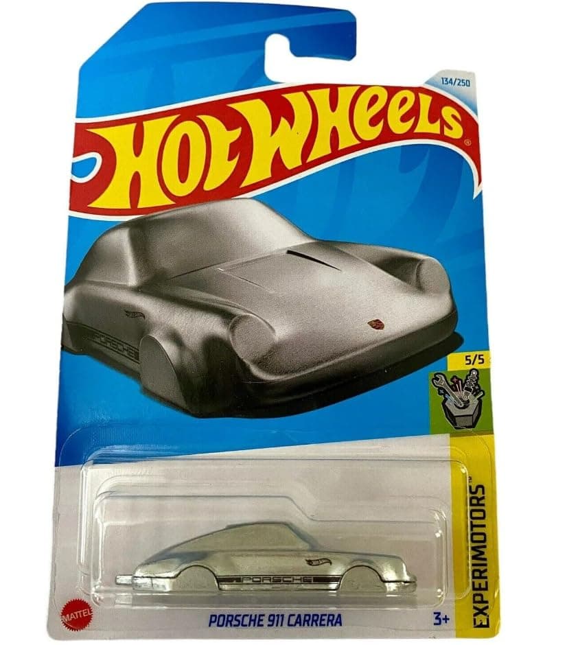 Hot Wheels Porsche 911 Carrera Silver Keychain Experimotors 55 New for 2024