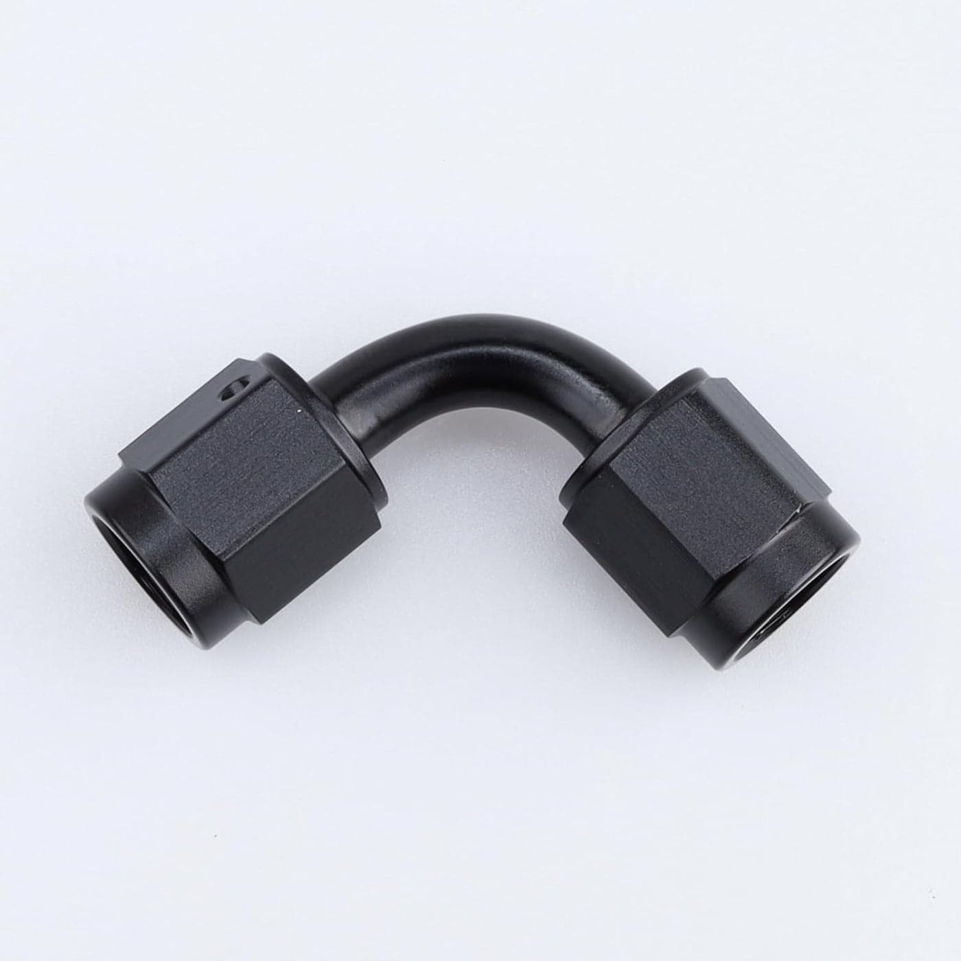 AC PERFORMANCE -4 AN Female to -4 AN Female 90 Degree Swivel Coupler Union Fitting Adapter Aluminum Black
