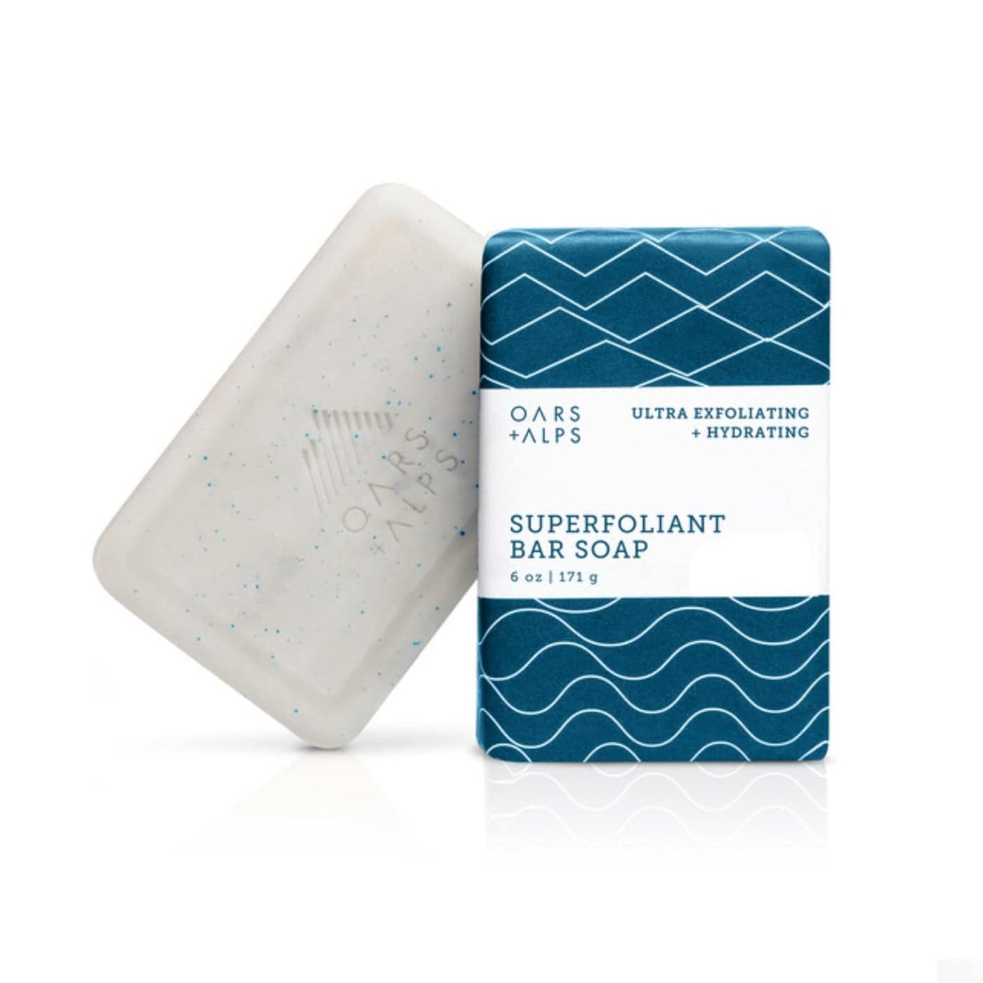 Oars Alps Superfoliant Exfoliating Mens Bar Soap Dermatologist Tested and Made with Clean Ingredients Travel Size 1 Pack 6 Oz