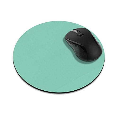 Non-Slip Round Mousepad, FINCIBO Solid Mint Green Mouse Pad for Home, Office and Gaming Desk