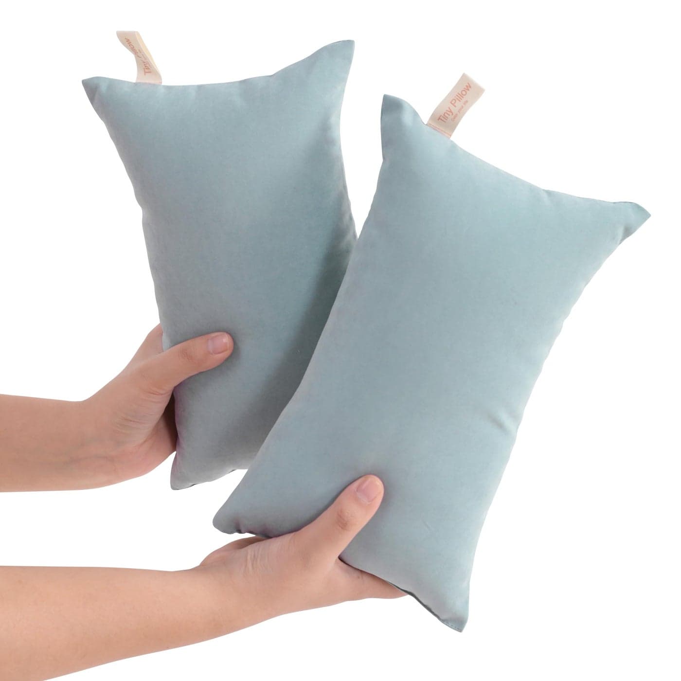 NTBAY Tiny Pillows Down Alternative 7x11 Microfiber Mini Pillows for Travel Pets Soft Machine Washable Small Pillow for Neck Wrist Lumbar and Knee Sea Green