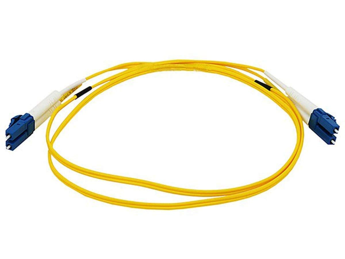 Monoprice Fiber Optic Cable, LC/LC, Single Mode, Duplex - 1 meter (9/125 Type) - Yellow