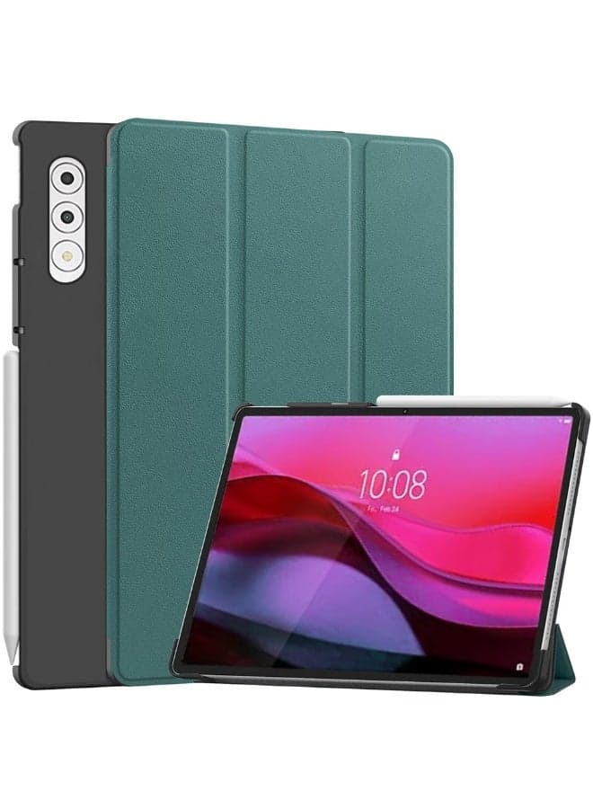 Lenovo Yoga Tab Plus 127 Inch Ultra Thin PU Leather Case with Stand Function Three Fold Holder Anti Fall Protective Cover