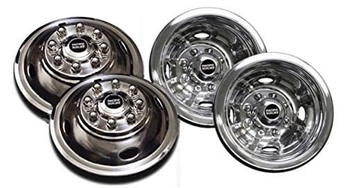 Pacific Dualies 491608 Polished 16 Inch 8 Lug Stainless Steel Wheel Simulator Kit for 19742000 Chevy GMC 3500 19741998 Ford F350 20082021 E350E450 Van 19741999 Dodge Ram 3500