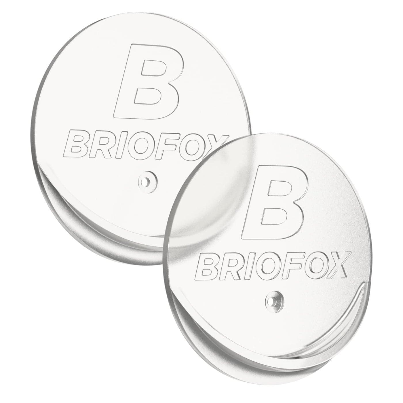 BRIOFOX Shower Curtain Rod Holder 3M Adhesive Heat Resistant Waterproof Max Load 60 lbs Shower Rod Retainer for Wall 2 Pack Transparent Rod Not Included