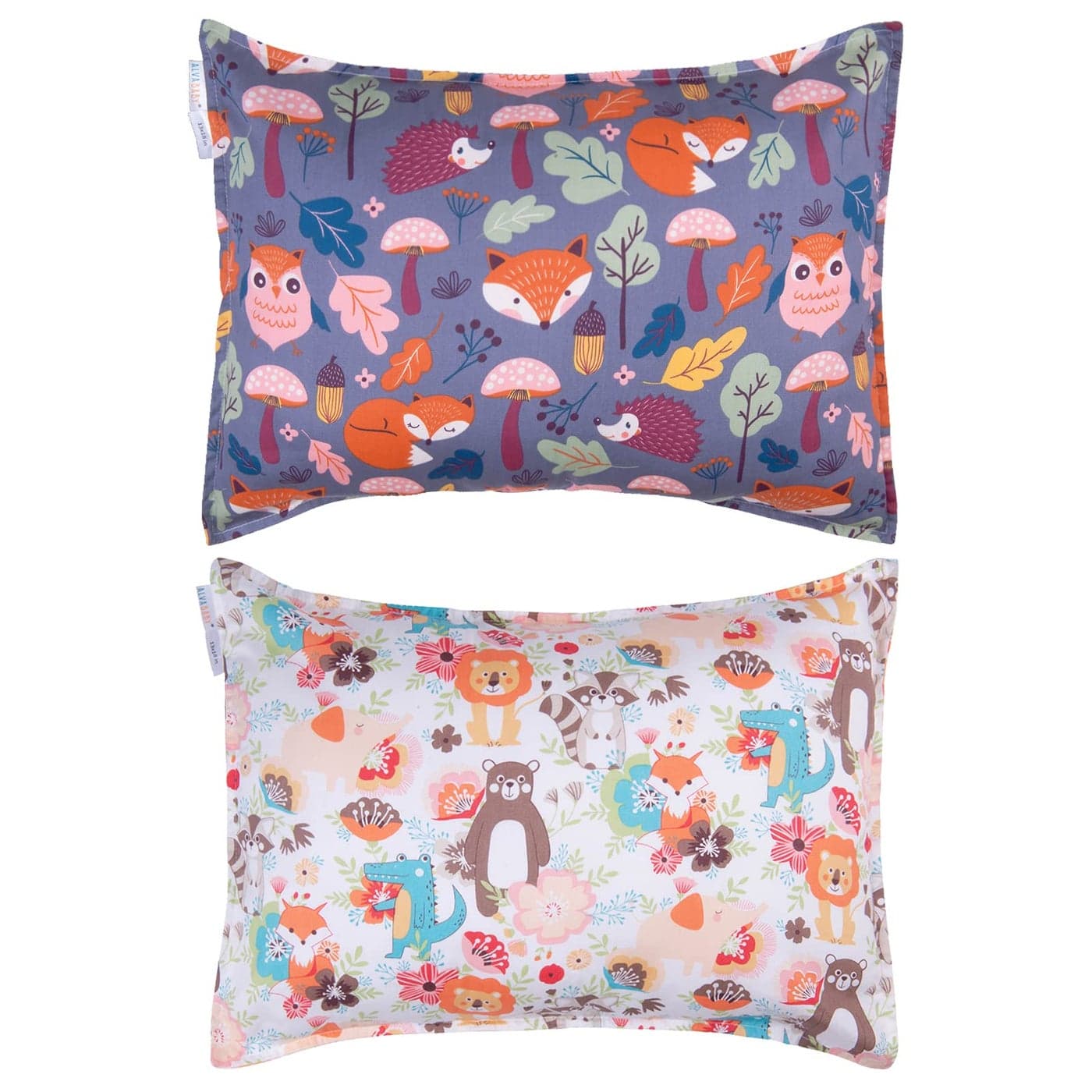 ALVABABY Toddler Pillowcases Fits 13 x 1812x 16 Kids Pillow Cover Cotton Baby 2pcs Envelope Kids Pillowcases for Boys Girls Sleeping and Travel 2TPW24