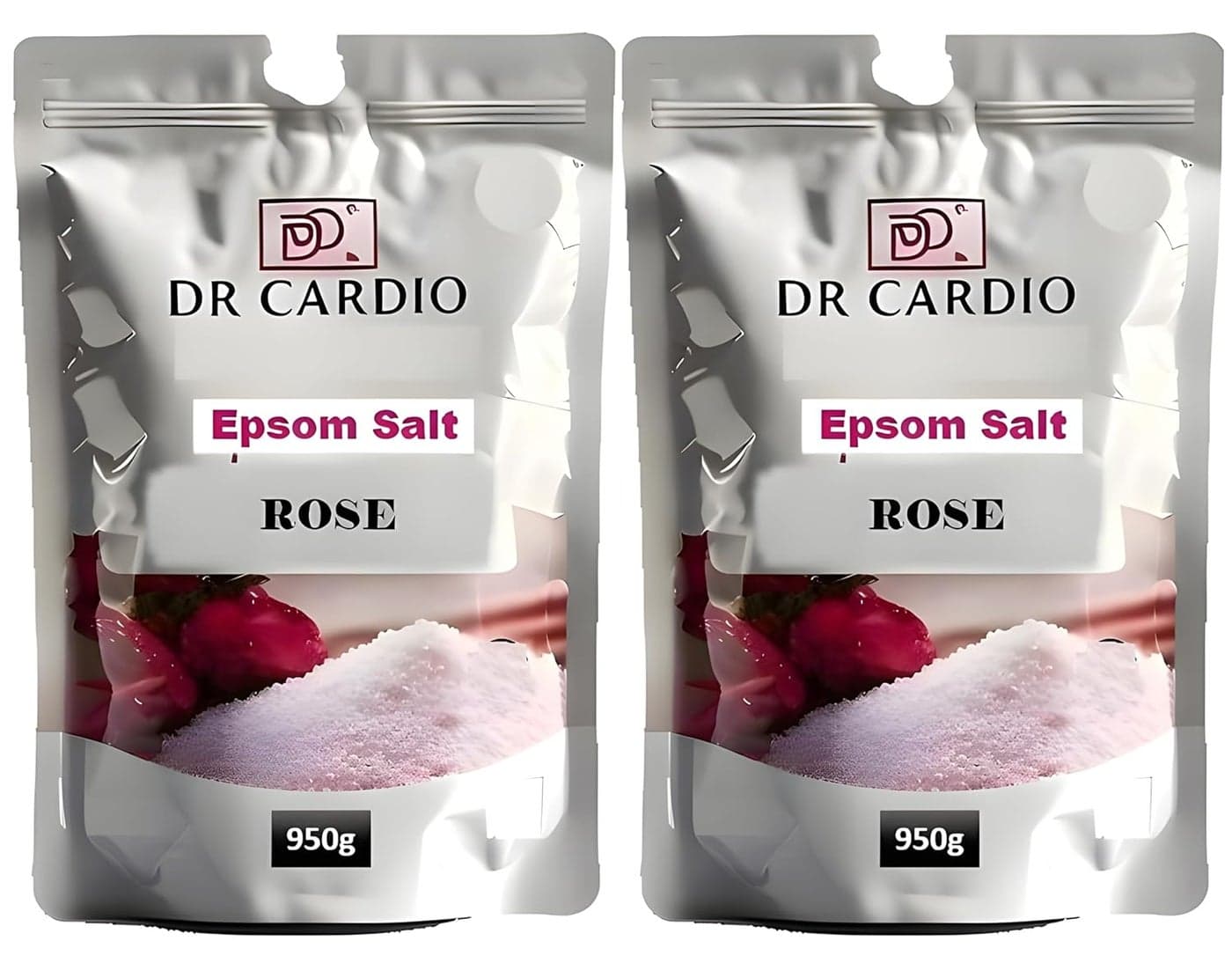 Dr Cardio Epsom Bath Salt for Foot and Body Pain Relief Muscle Pain Stress Relief 19kg Rose