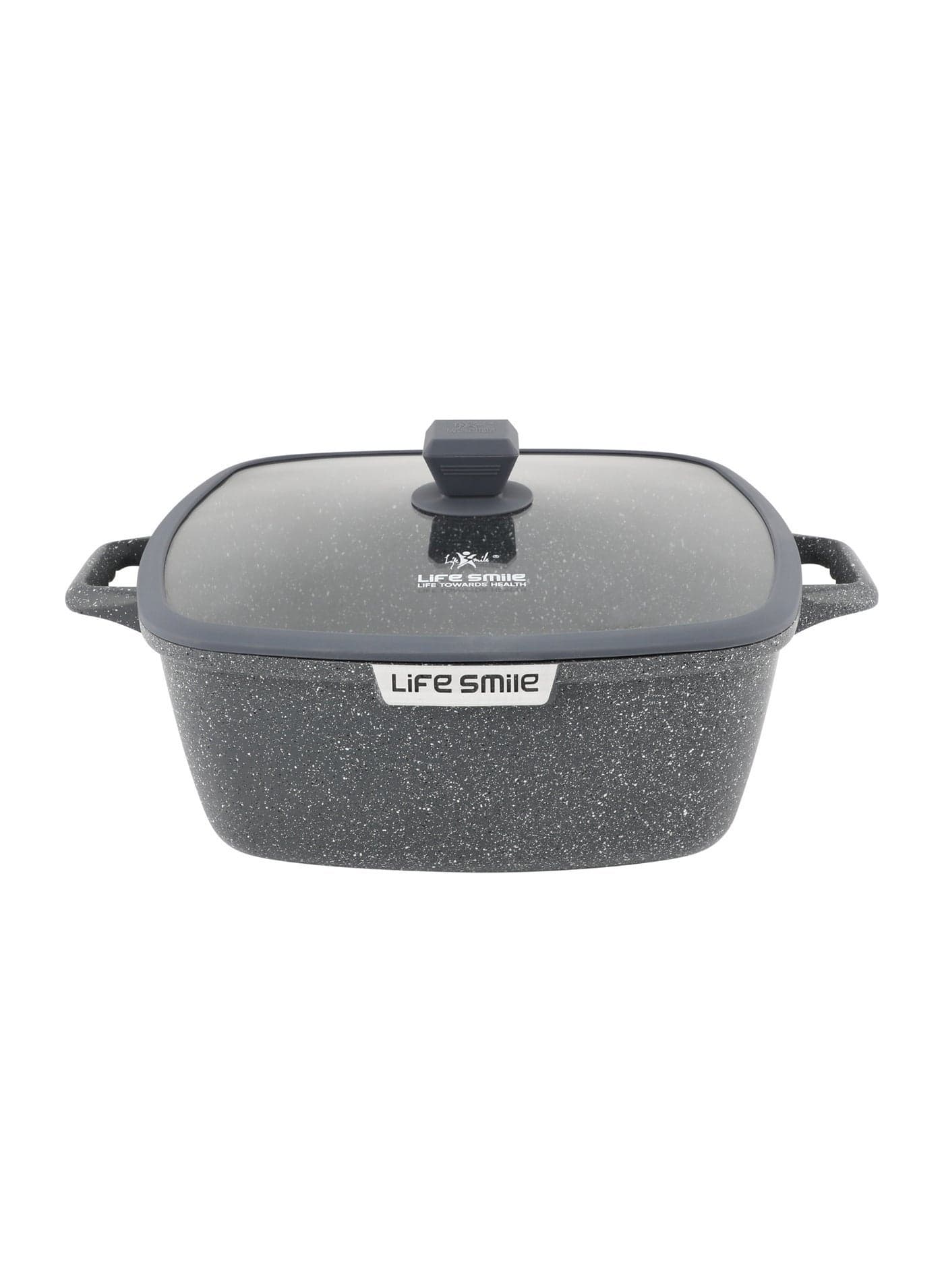Life Smile Granite Nonstick 32cm(9.8L) Soup Pot with Lids– Induction Compatible Aluminum Pots, PFOA-Free, Scratch Resistant