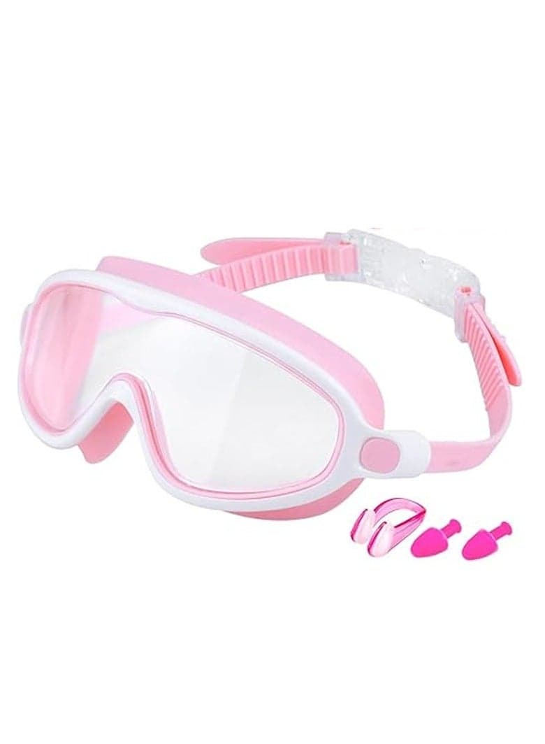 Kids Swimming Goggles for Boys and Girls: Anti-Fog, UV Protection Wide Vision, Ages 3-14
