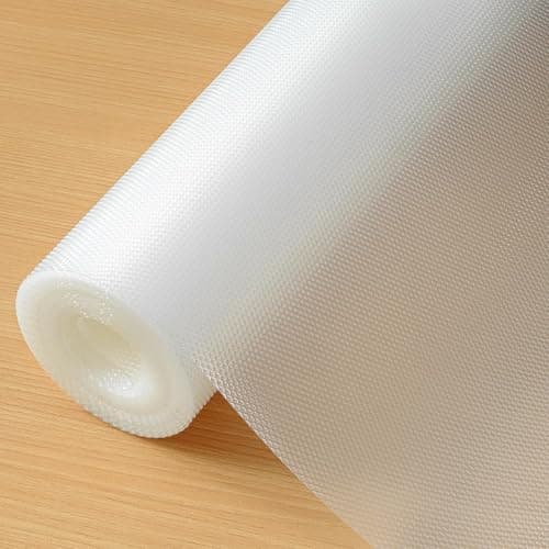 ElastPro (50 cm X 10 m) Transparent EVA Food Grade Washable Anti Slip Mat/Sheet for Fridge, Shelf Liner, Table, Kitchen Drawer mat (Diamond Texture, Transparent)