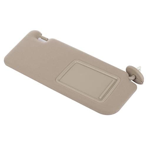 ECCPP 74310-0T022-A1 Right Passenger Side Sun Visor with Mirror Fit for Toyota for Venza 2009 2010 2011 2012 2013 2014 2015 2016 with Sunroof 743100T022A1 (Beige)