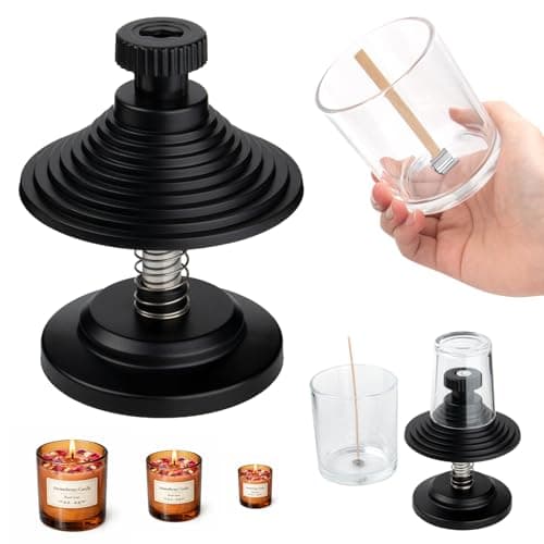 HOUSEASSIST Candle Wick Centering Tool, Adjustable Wick Holder for Candle Making - Keeps Wicks Straight & Centered, Fits Most Candle Jars with 1.57-3.94 Inch Diameter(No Wax Melting Pot)