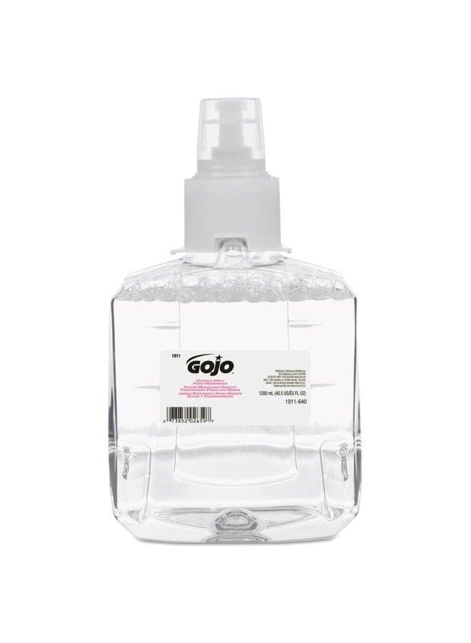 Clear & Mild Foam Handwash, EcoLogo Certified, 1200 mL Foam Hand Soap Refill LTX-12 Touch-Free Dispenser (Pack of 2) - 1911-02