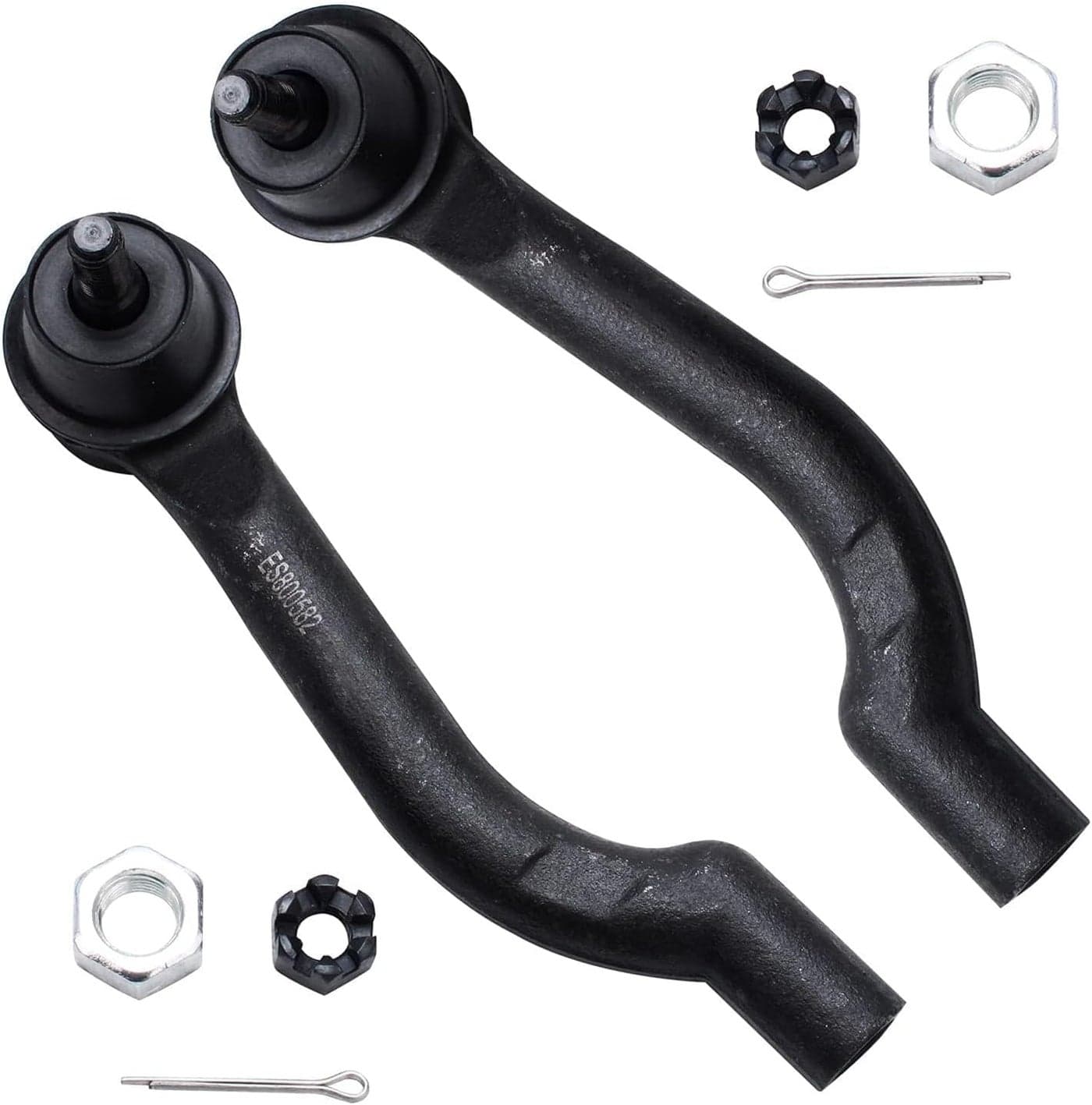 Detroit Axle Front Outer Tie Rods Replacement for 2008-2013 Nissan Rogue - 2pc Set