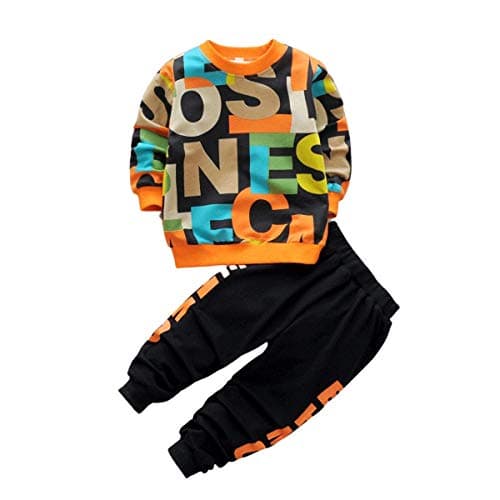 Googo Gaaga Boy's Cotton full Sleeves Printed Sweatshirt and Pant Set in Multi Color (3-4 Years)