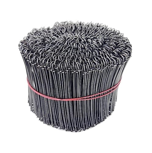 Zeluga 23-270 6in. 16 Gauge 1000 Pc. Black Annealed Steel Double Loop Reinforcement Cable Rebar Wire Ties