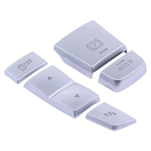 ApplianPar Chrome Handbrake Auto Hold Parking Button Switch Cover Trim Kit for BMW 5 6 7 Series X3 X5 X6 F10 F07 F06 F12 F13 F25 F26 F01 F02