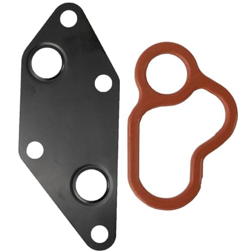 AUPARTIK Engine Oil Cooler Gasket Set with Oring Seal Fit for Nissan Altima 2007-2013 Sentra 2007-2011 Rogue 2008-2018 X-trail 2007-2014 2.5L 21304-JA06A 21304-JA00A